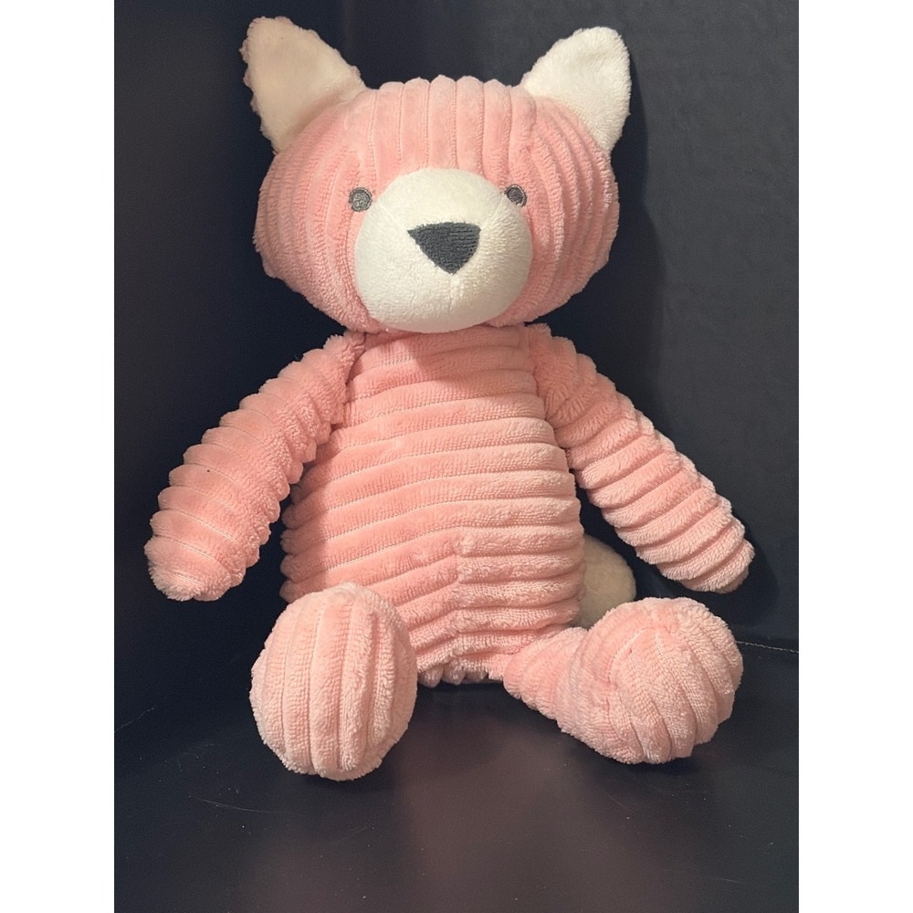 Carters Just One You Corduroy Ribbed Fox Pink Plush Lovey Baby 12" 2023 #68473